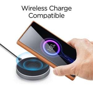 Splicing Leather Texture Clear Acrylic Case - Samsung