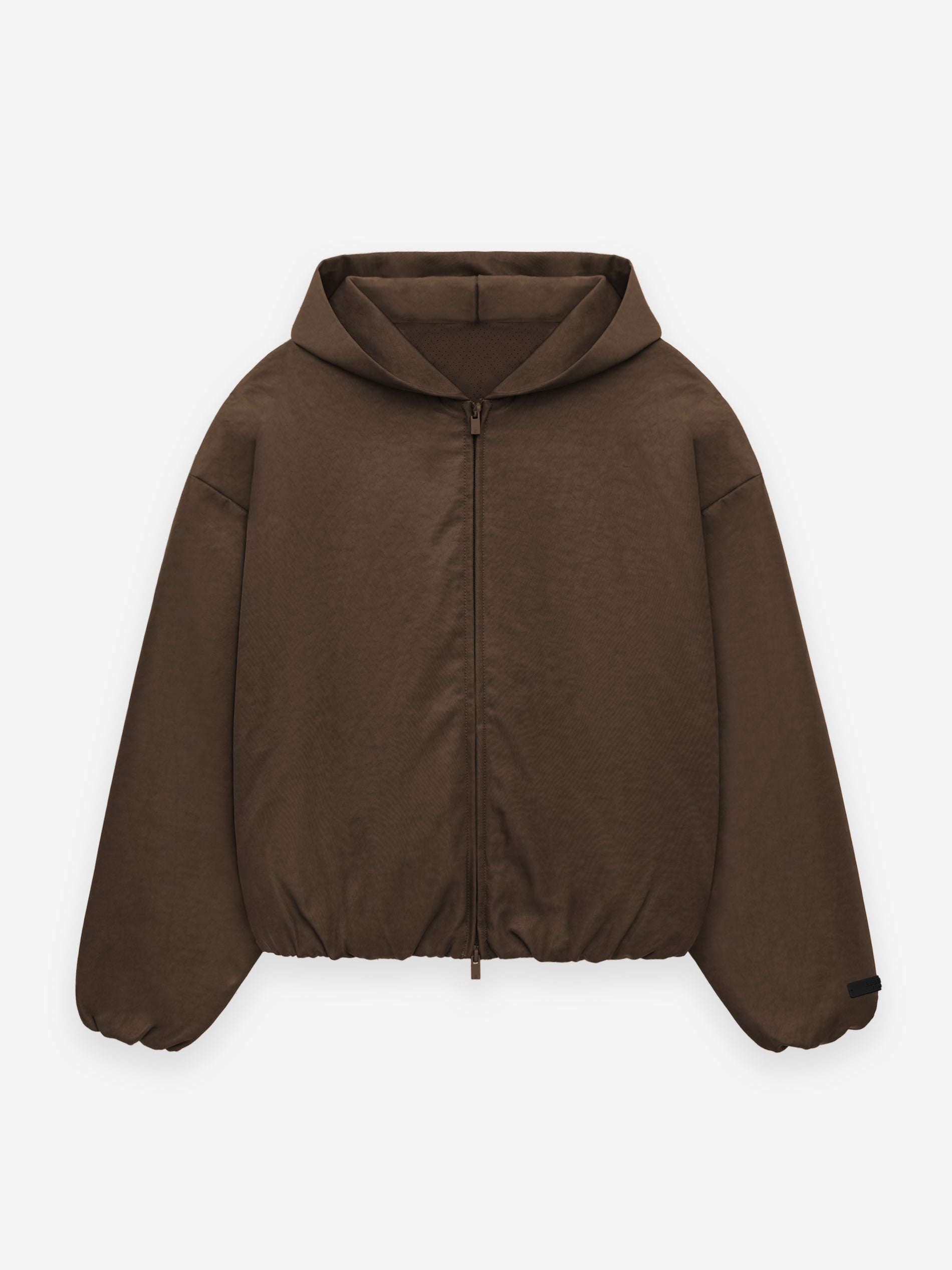 Women's Textured Nylon Hooded Bomber