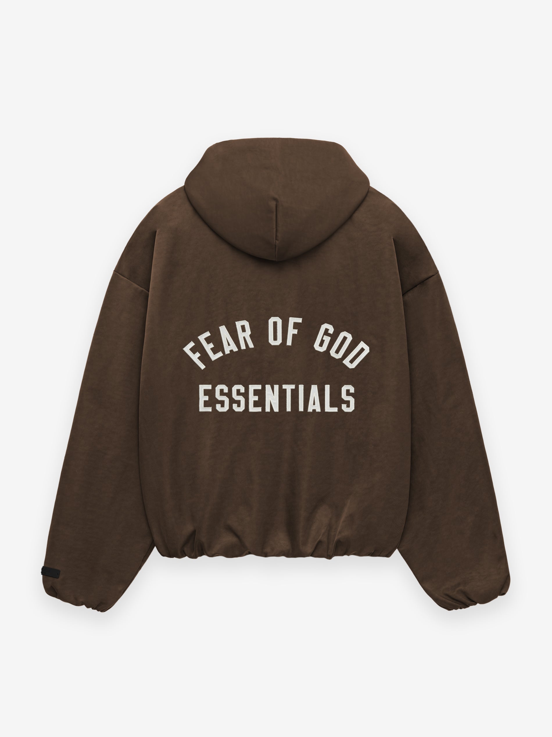 Women's Textured Nylon Hooded Bomber