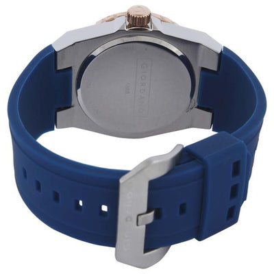 Giordano Men's Blue Dial & Blue Silicone Strap Watch