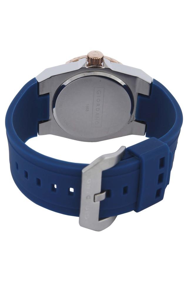 Giordano Men's Blue Dial & Blue Silicone Strap Watch