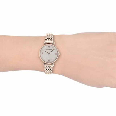Emporio Armani Gianni T-Bar Grey Dial Women 32mm