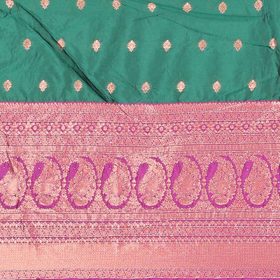 Purple zari buttas artsilk halfsaree,contrast traditional design stonework border, blouse & dhavani of jaal designs