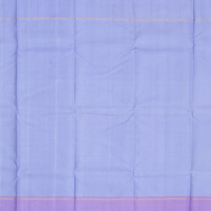 Dark Blue Handloom Kanchipuram Korvai Silk Saree With Raindrop Buttas