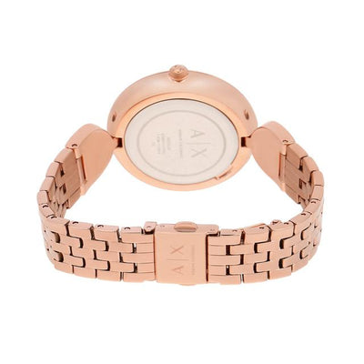 Armani Exchange Brooke  Rose Gold Dial Women 38mm