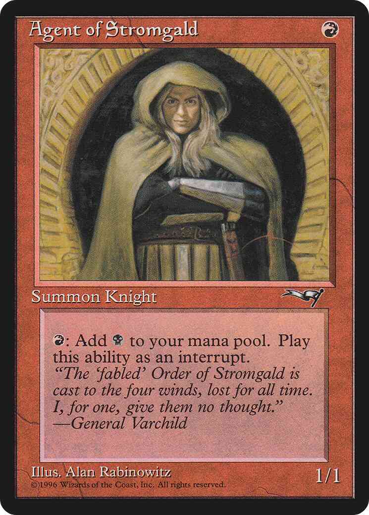 Agent of Stromgald [Arms Crossed] [64b] [Alliances] [Non-Foil]
