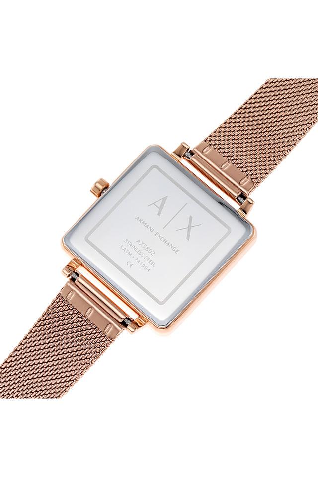 Armani Exchange Lola Square Silver Dial Women 30mm