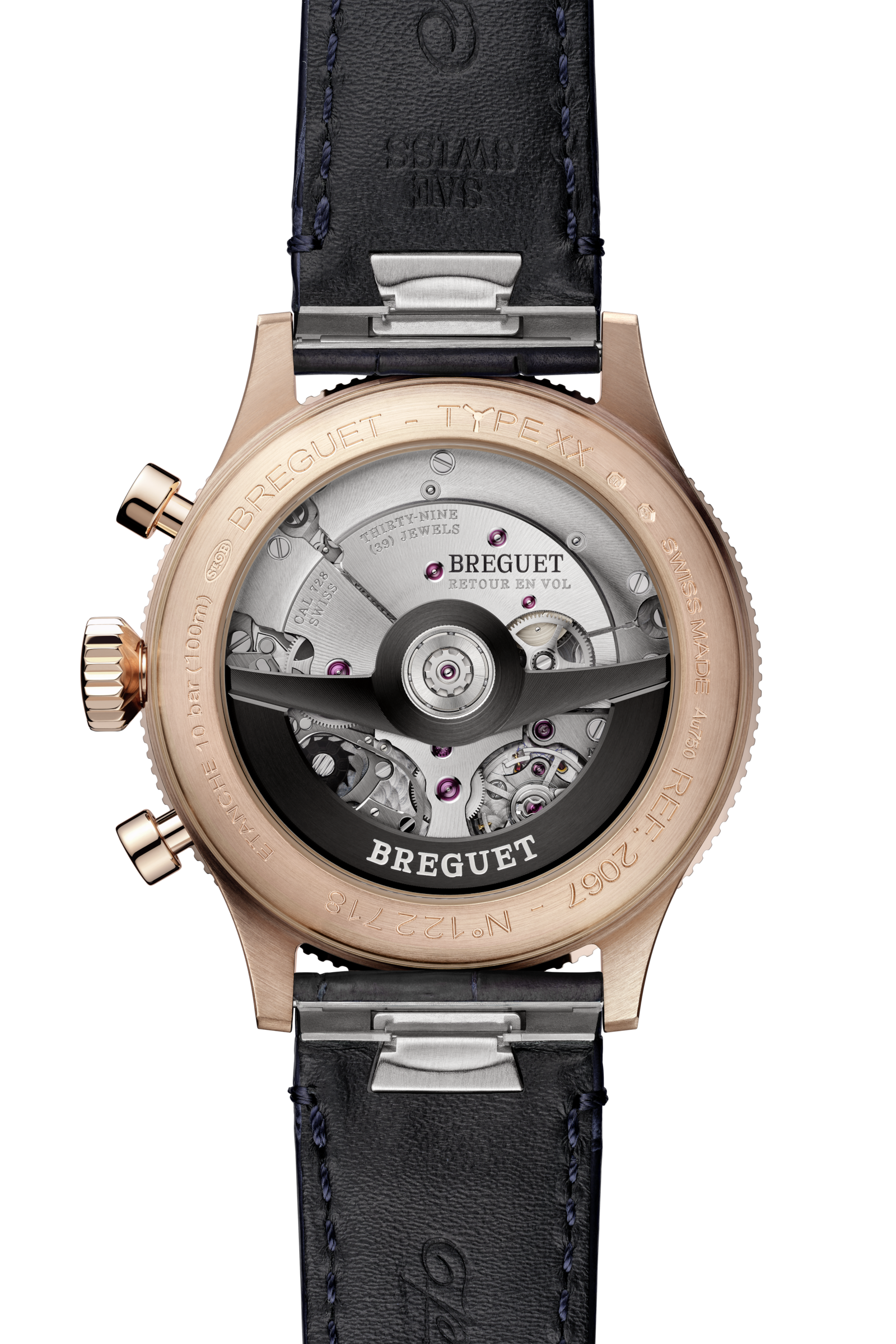 Breguet Type XX Chronograph Men's Blue dial Watch