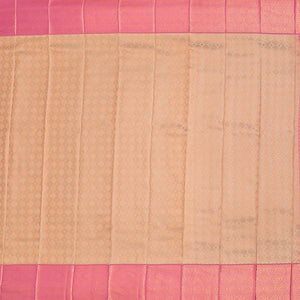 Sandal jacquard wedding silksaree, contrast ogee patterned border & pallu of jaal designs