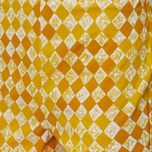 Floral Printed Resham & Pearl Embroidered Anarkali Kurta with Pants & Shaded Embroidered Dupatta - Mustard
