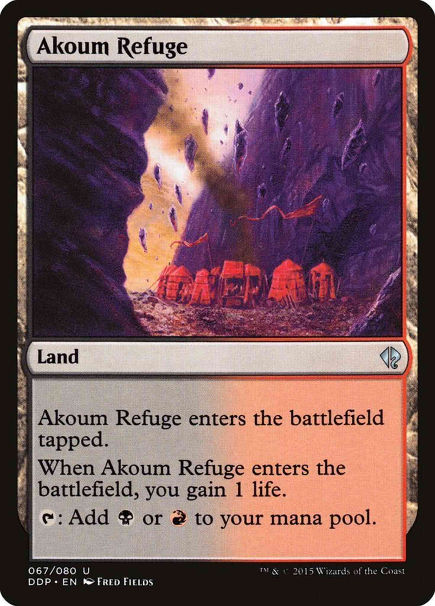 Akoum Refuge [67] [Duel Decks Zendikar vs Eldrazi] [Non-Foil]