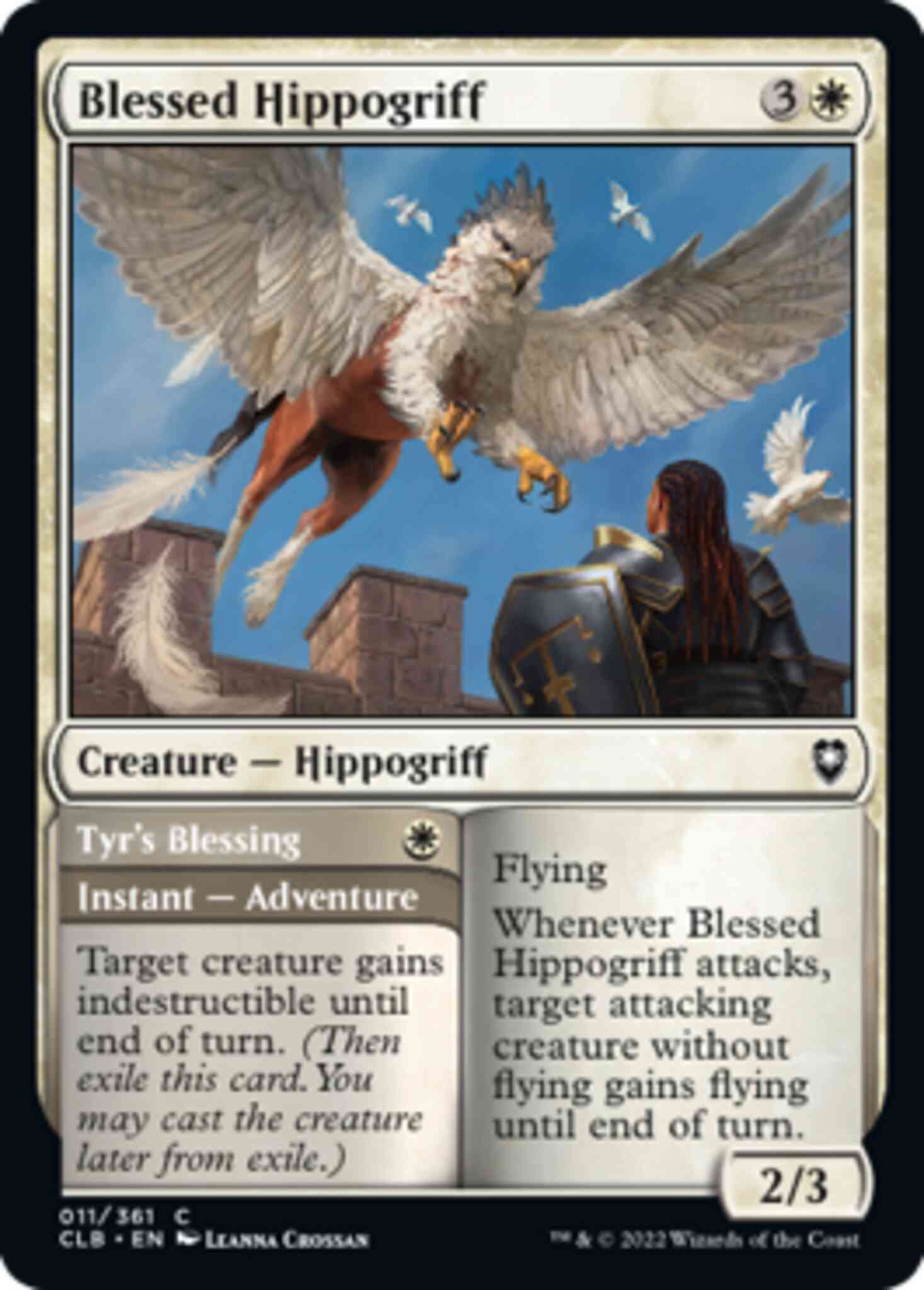 Blessed Hippogriff // Tyr's Blessing [11] [Commander Legends: Battle for Baldur's Gate] [Non-Foil]