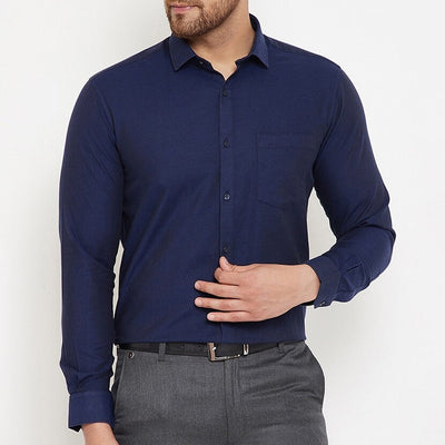 Combo of 3 Cotton Shirt for Man ( White,Navy Blue and Pink )