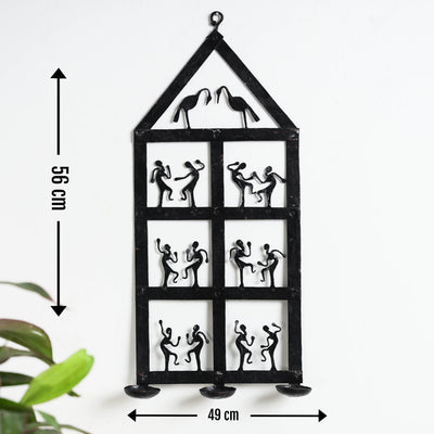 Bastar Tribal Wrought Penal Diya / Candle Stand