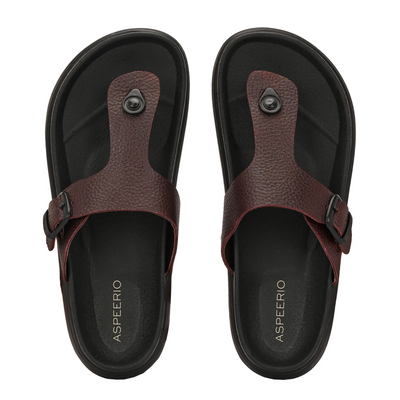 Comet Leather Slippers by Aspeerio