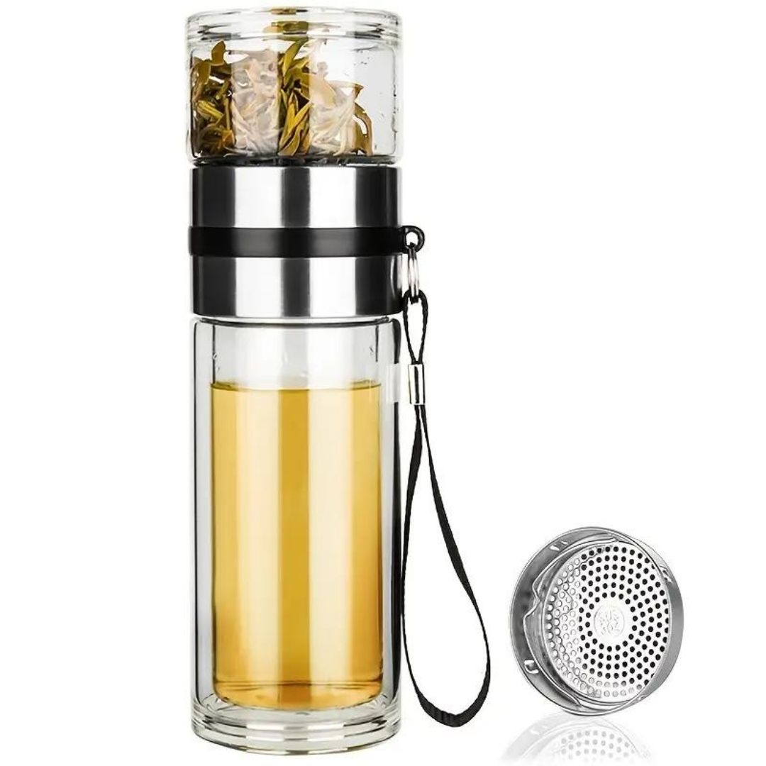 Upyoga Sense - Double-Wall Glass Tea Infuser-New