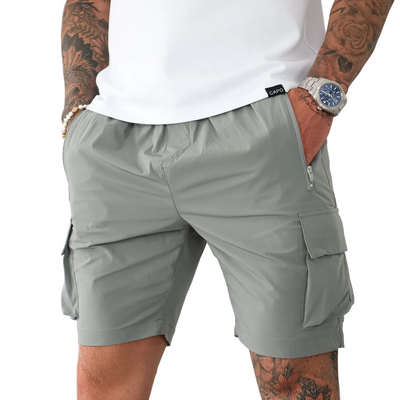 CAPO Lightweight Light Grey Cargo Shorts