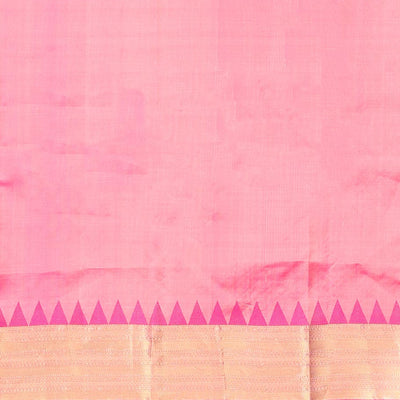 Cream buttas silk saree, contrast border of rekku,Muthu,kathir & banaras & jaal pallu