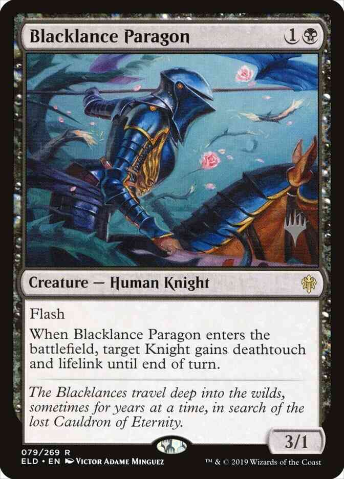 Blacklance Paragon [79p] [Promo Pack] [Throne of Eldraine Promos] [Non-Foil]