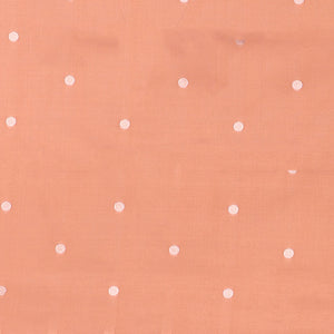 Borderless orange butter silk saree with zari buttas, contrast pallu of intricate designs in zari