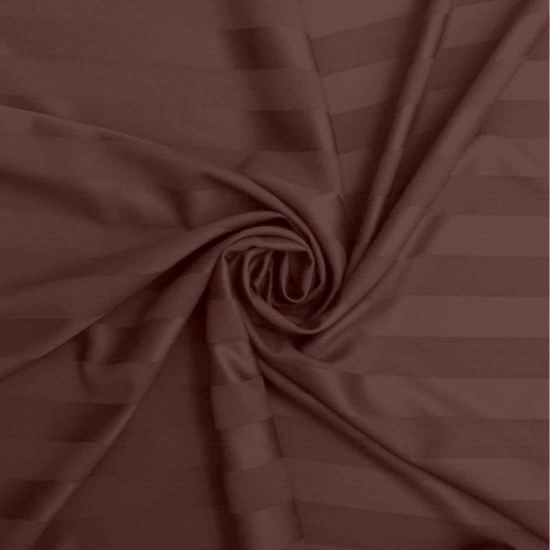 Fitted King Size Cotton Bedsheet - Brown
