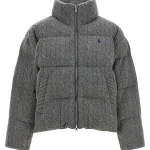 Polo Ralph Lauren Knitted Braided Down Jacket