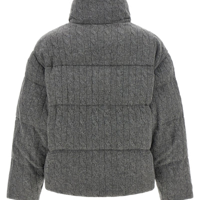 Polo Ralph Lauren Knitted Braided Down Jacket