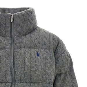 Polo Ralph Lauren Knitted Braided Down Jacket