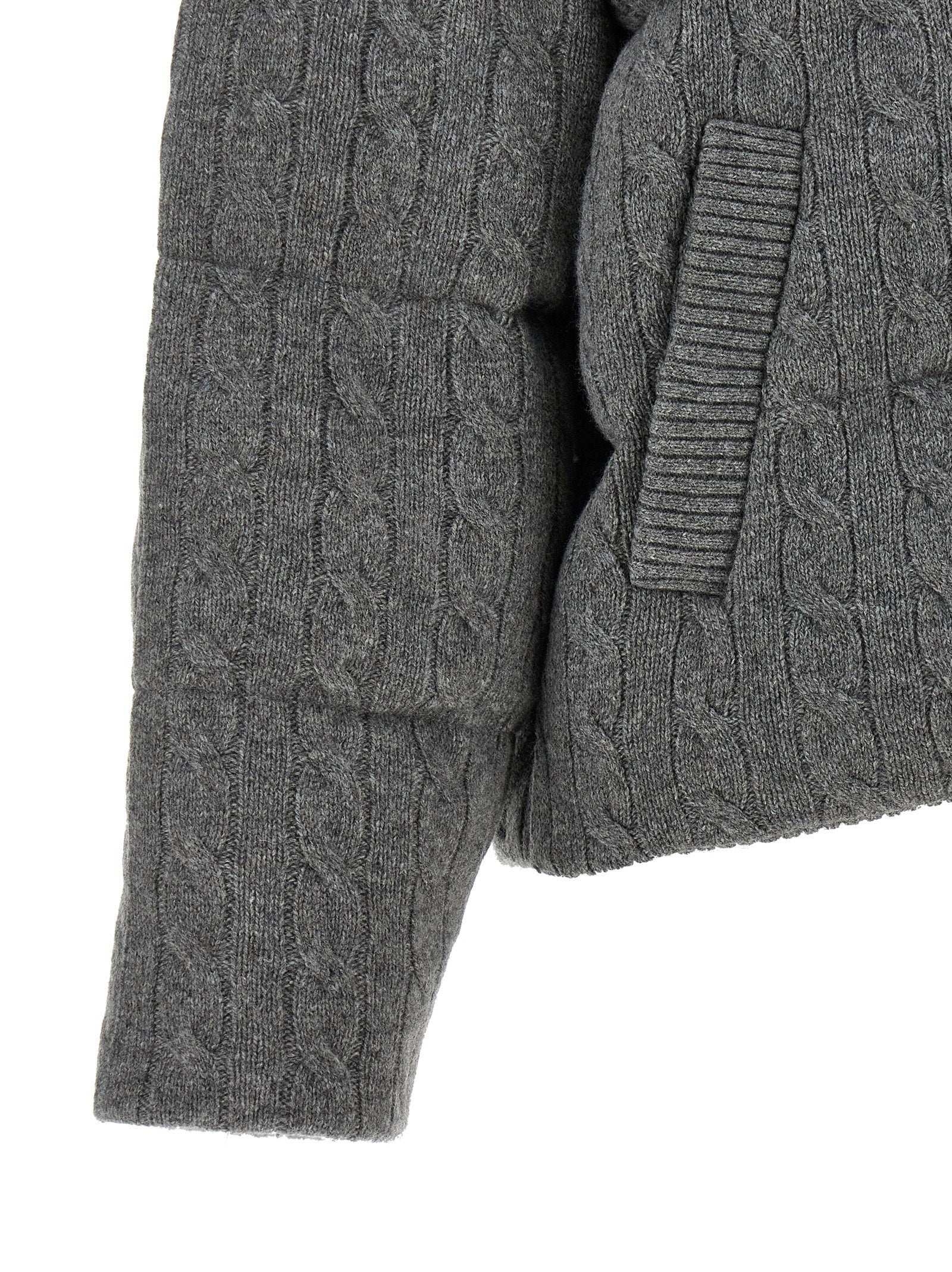 Polo Ralph Lauren Knitted Braided Down Jacket