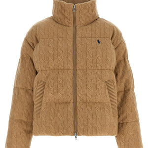 Polo Ralph Lauren Knitted Braided Down Jacket