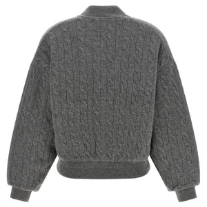 Polo Ralph Lauren Padded Knit Braided Bomber Jacket