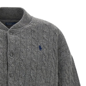Polo Ralph Lauren Padded Knit Braided Bomber Jacket
