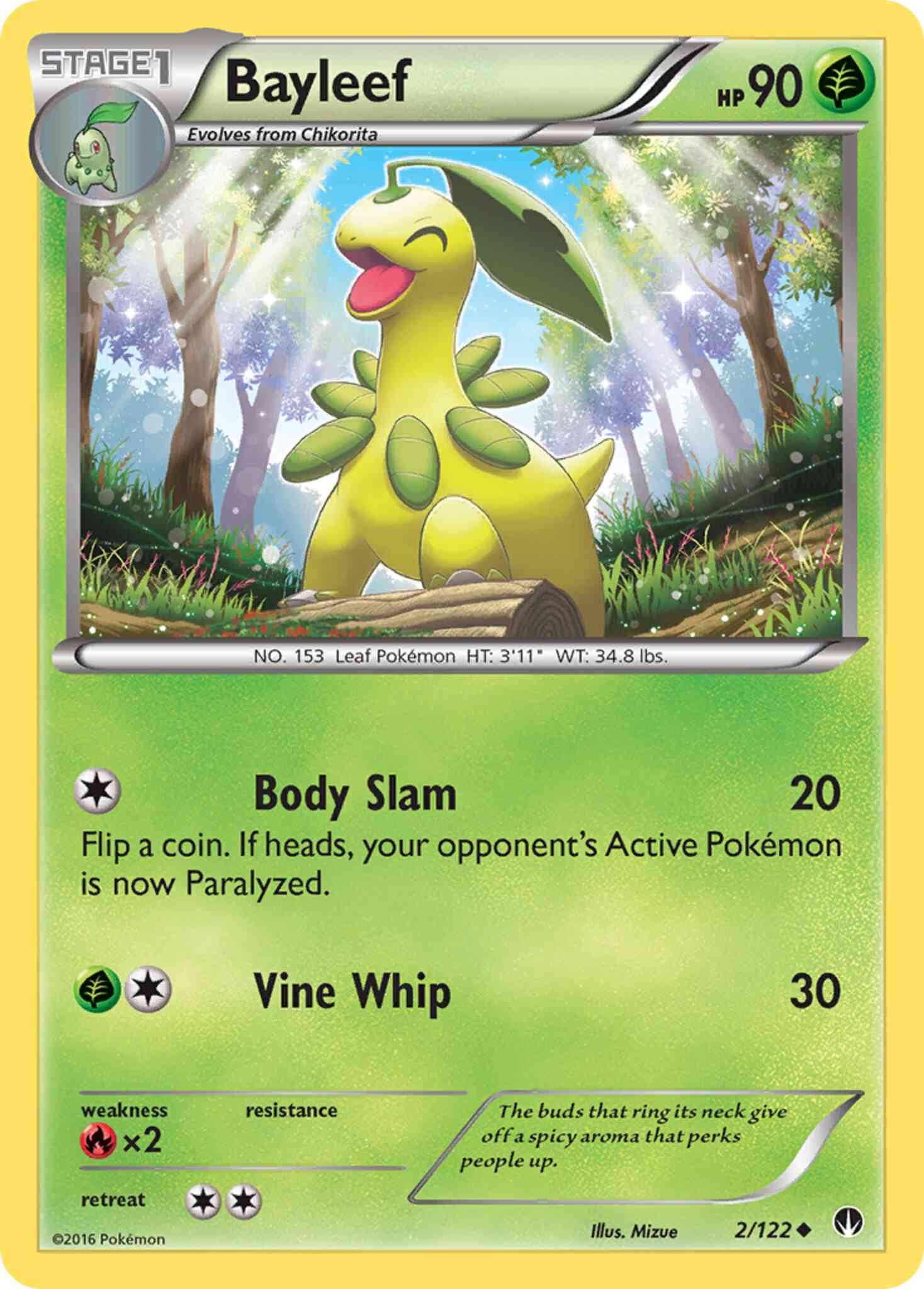 Bayleef - 2/122 - Uncommon [xy9-2] [Non-Holo]