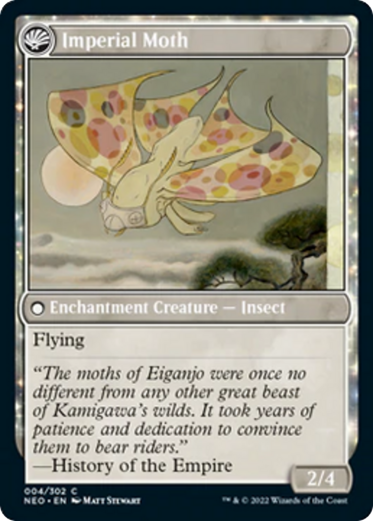 Befriending the Moths // Imperial Moth [4] [Kamigawa: Neon Dynasty] [Non-Foil]
