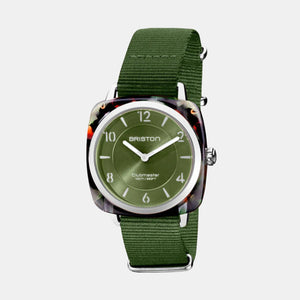 Clubmaster Chic Women Quartz Olive Green Dial Analog Nato Watch 21536.SA.UG.26.NOL