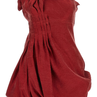 Magda Butrym Asymmetrical Dress With Pleats