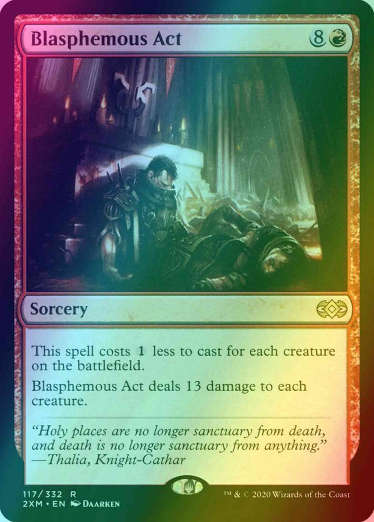 Blasphemous Act [117] [Double Masters] [Foil]