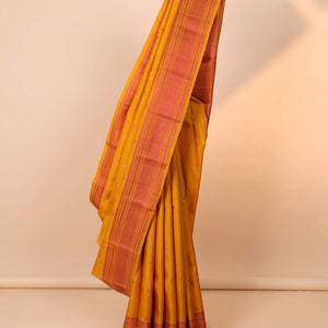 Yellow mayil chakram kanchipuram silk saree, jaal pallu & border of thilakam,banaras,muthu,ara bogudi,poun & vanki