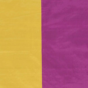 Purple aarani gift saree with buttas, contrast striped border & pallu of stripes