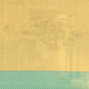 Gold jacquard Kanchipuram tissue silk saree, contrast jaal pallu & border of thilakam,kathir & intricate designs