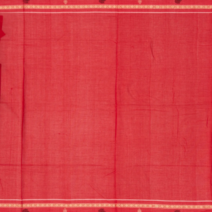 Dark Blue Orissa Cotton Saree With Mango Motifs And Floral Butta