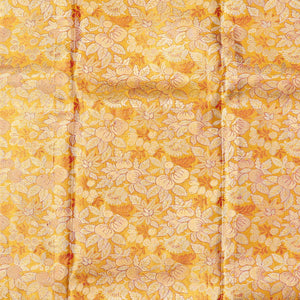 Orange jacquard pure silk half saree,jaal dhavani,contrast jacquard blouse & border of thilakam,muthu,mayil & mayil kann