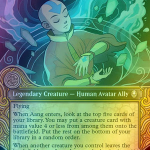 Aang, at the Crossroads // Aang, Destined Savior [346] [Elemental Frame] [Avatar: The Last Airbender] [Foil]