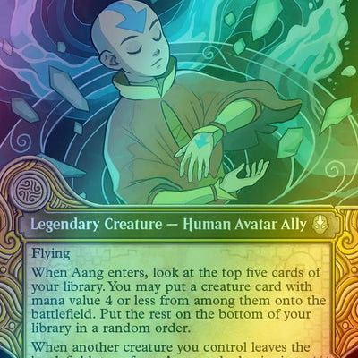 Aang, at the Crossroads // Aang, Destined Savior [346] [Elemental Frame] [Avatar: The Last Airbender] [Foil]