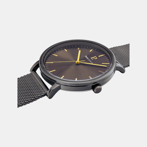 Essential Men Quartz Grey Dial Analog Mesh Watch 218F499