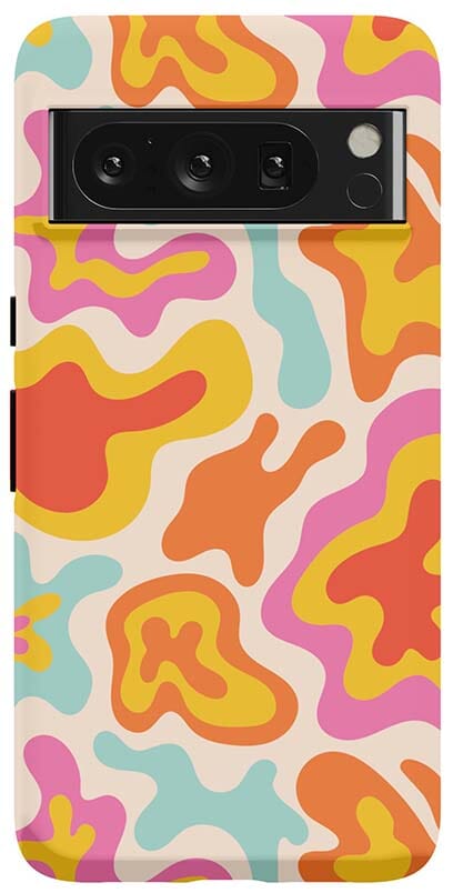 Tropical Color Splash | Abstract Retro Google Pixel Case