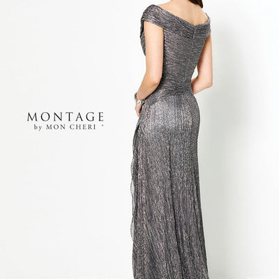 Montage 219975 A Line Long Ruched Formal Dress