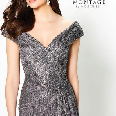 Montage 219975 A Line Long Ruched Formal Dress