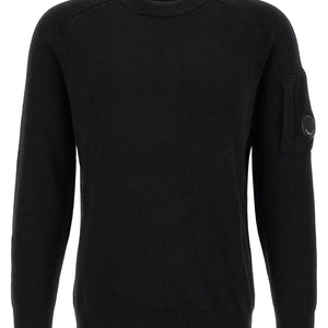 C.p. Company Lambswool Grs Sweater With Lens Detail