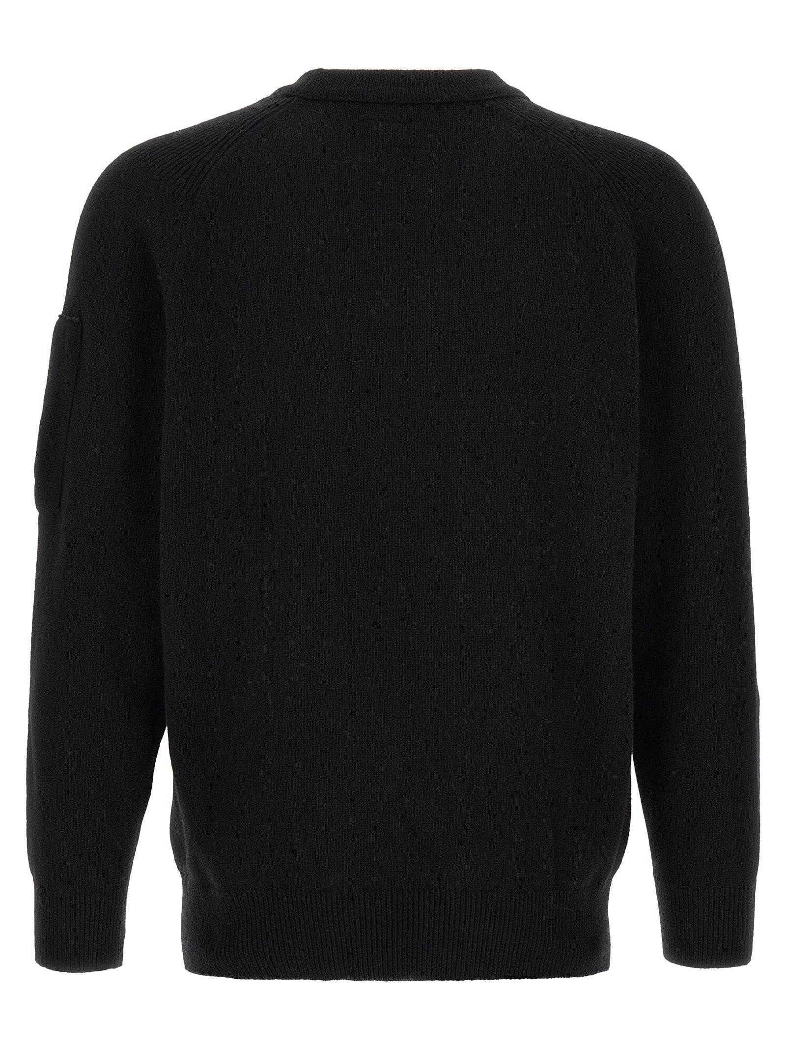 C.p. Company Lambswool Grs Sweater With Lens Detail